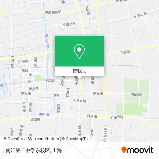 南汇第二中学东校区地图