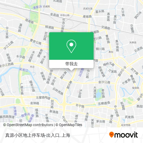 真源小区地上停车场-出入口地图