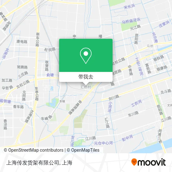 上海传发货架有限公司地图