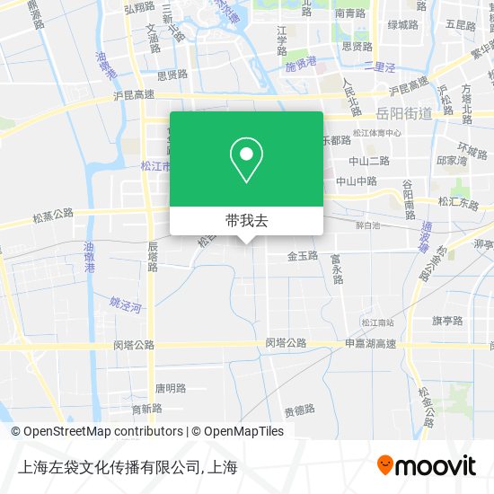 上海左袋文化传播有限公司地图