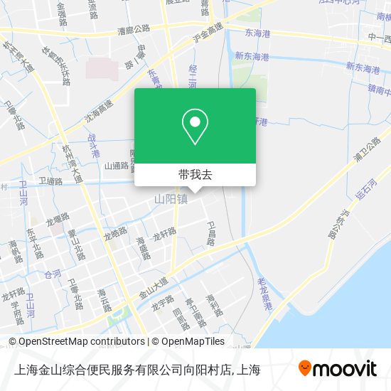 上海金山综合便民服务有限公司向阳村店地图