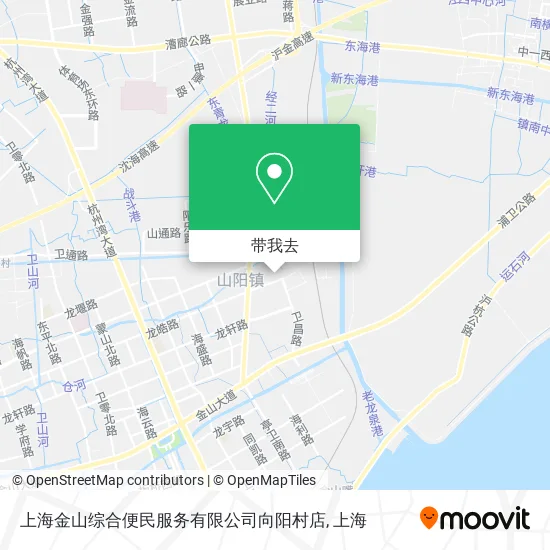 上海金山综合便民服务有限公司向阳村店地图