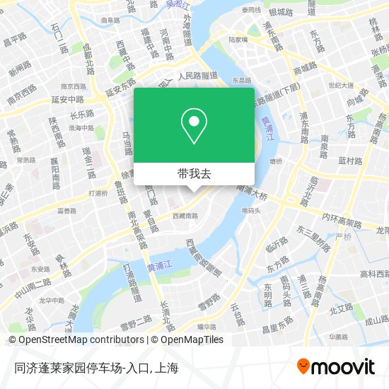 同济蓬莱家园停车场-入口地图