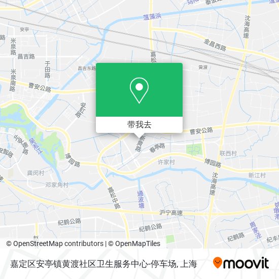 嘉定区安亭镇黄渡社区卫生服务中心-停车场地图