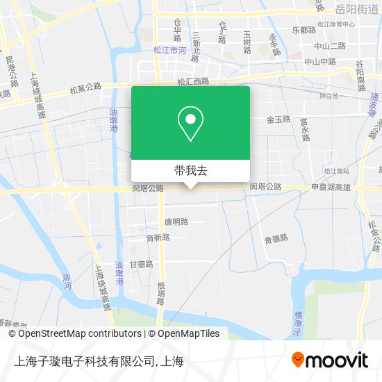 上海子璇电子科技有限公司地图