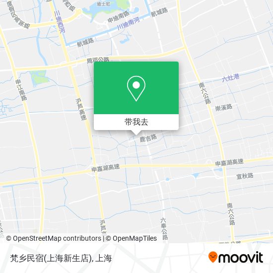 梵乡民宿(上海新生店)地图