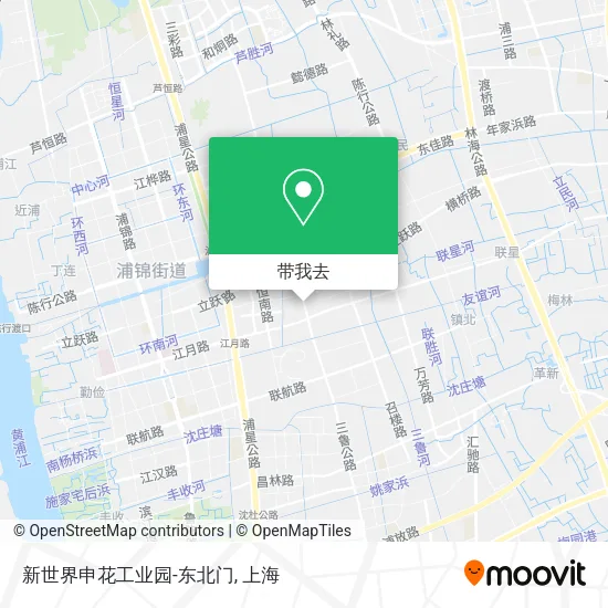 新世界申花工业园-东北门地图