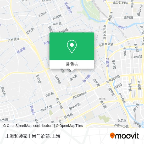 上海和睦家丰尚门诊部地图