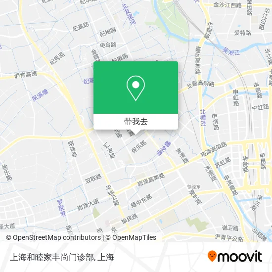 上海和睦家丰尚门诊部地图