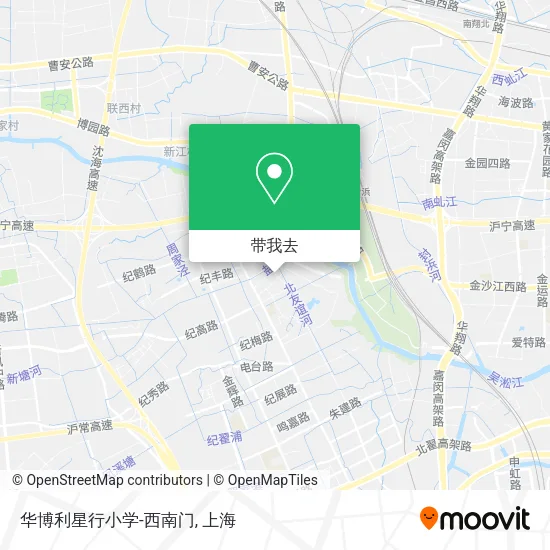 华博利星行小学-西南门地图