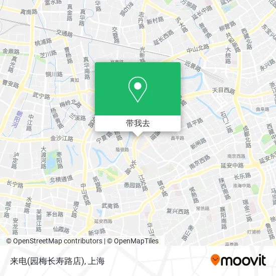 来电(园梅长寿路店)地图