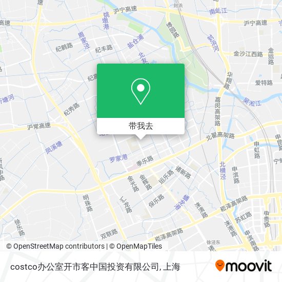 costco办公室开市客中国投资有限公司地图