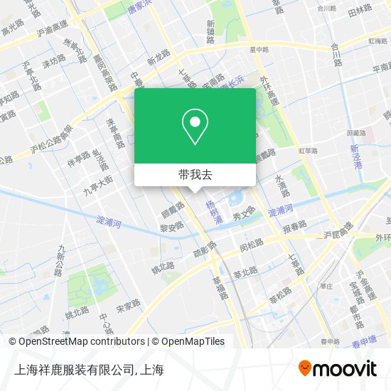 上海祥鹿服装有限公司地图