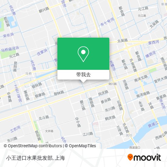 小王进口水果批发部地图
