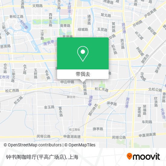 钟书阁咖啡厅(平高广场店)地图