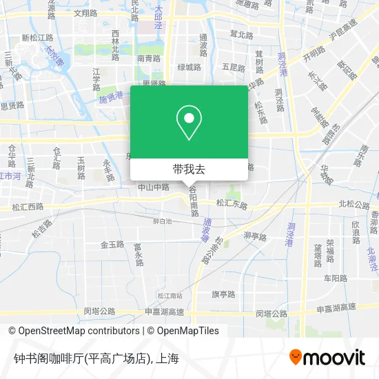 钟书阁咖啡厅(平高广场店)地图