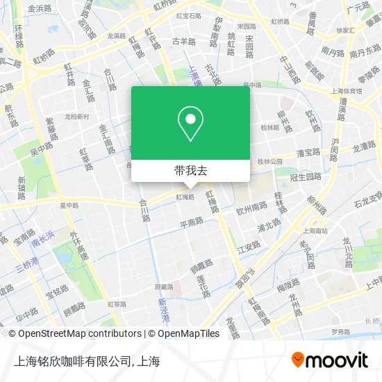 上海铭欣咖啡有限公司地图