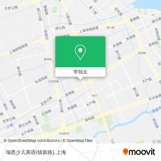 瑞恩少儿英语(镇新路)地图