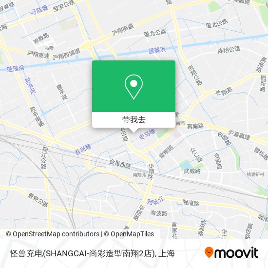 怪兽充电(SHANGCAI-尚彩造型南翔2店)地图