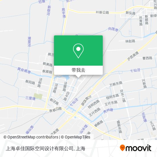 上海卓佳国际空间设计有限公司地图