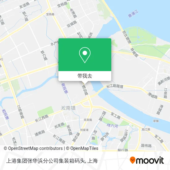上港集团张华浜分公司集装箱码头地图