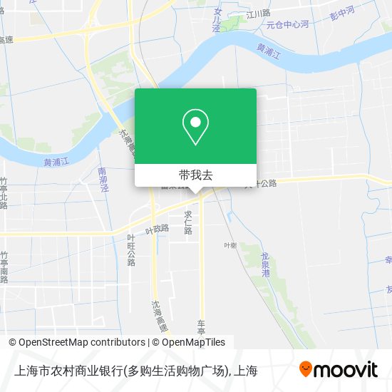 上海市农村商业银行(多购生活购物广场)地图