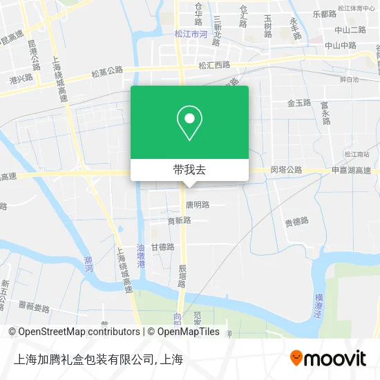 上海加腾礼盒包装有限公司地图