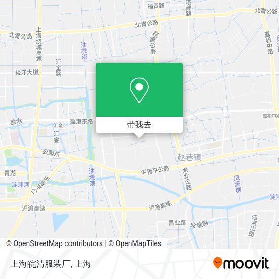 上海皖清服装厂地图