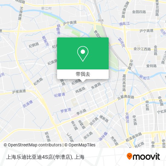 上海乐迪比亚迪4S店(华漕店)地图