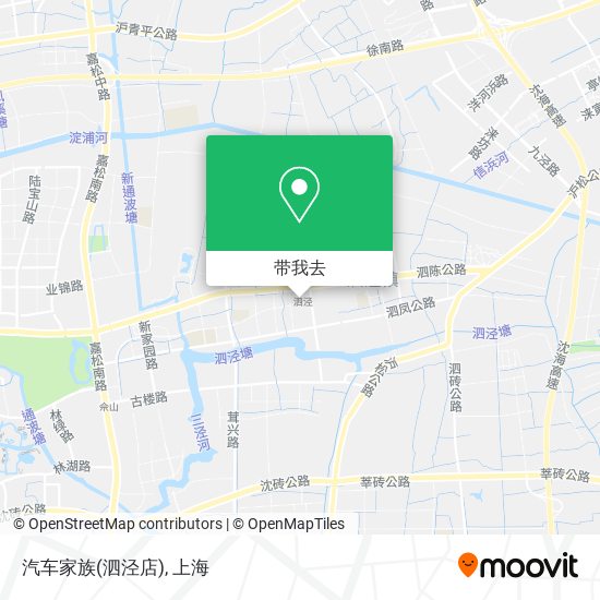 汽车家族(泗泾店)地图