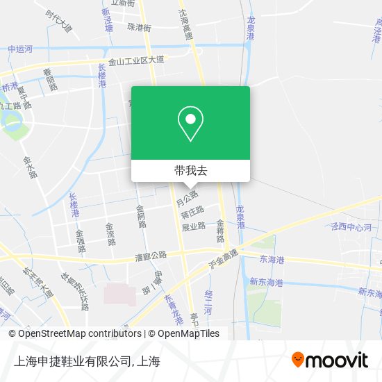 上海申捷鞋业有限公司地图