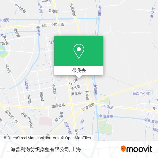 上海普利滋纺织染整有限公司地图