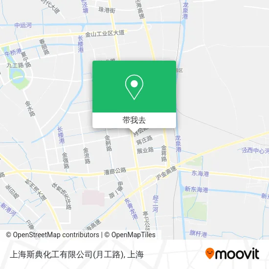 上海斯典化工有限公司(月工路)地图
