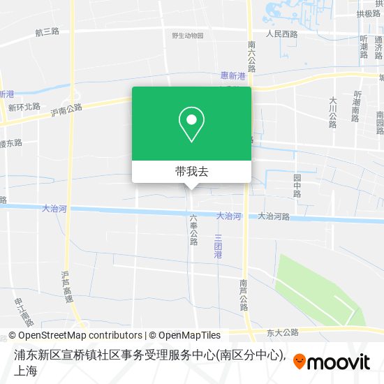 浦东新区宣桥镇社区事务受理服务中心(南区分中心)地图