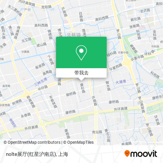 nolte展厅(红星沪南店)地图