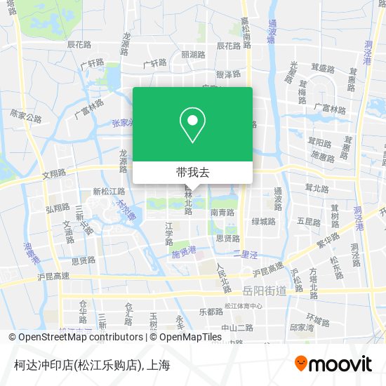 柯达冲印店(松江乐购店)地图