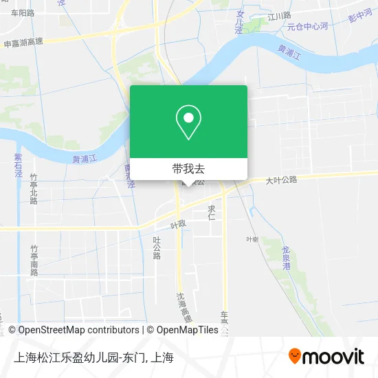 上海松江乐盈幼儿园-东门地图