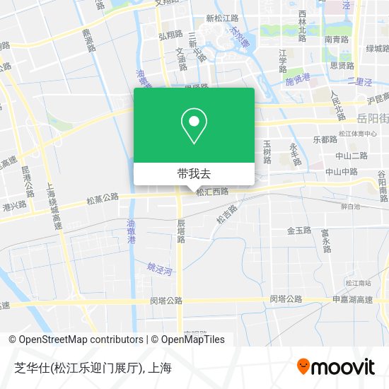 芝华仕(松江乐迎门展厅)地图