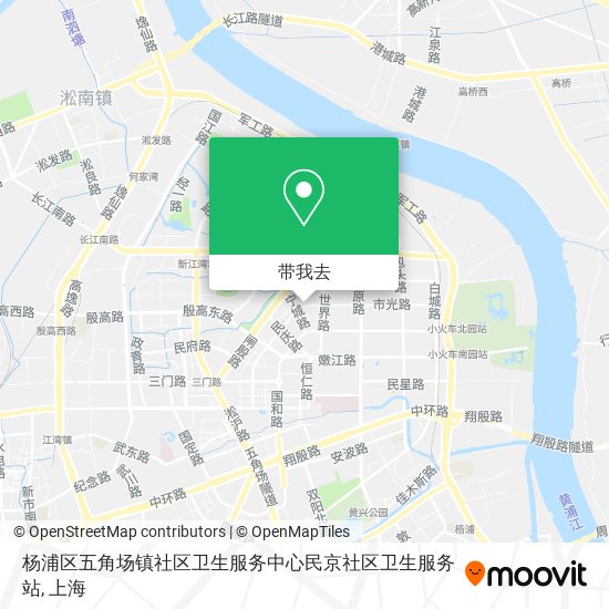 杨浦区五角场镇社区卫生服务中心民京社区卫生服务站地图