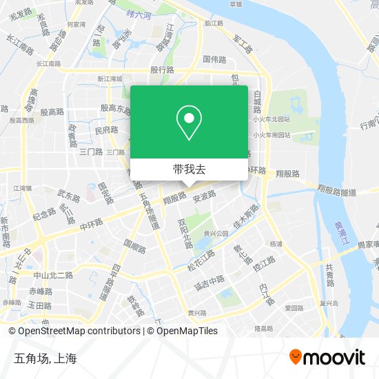 五角场地图