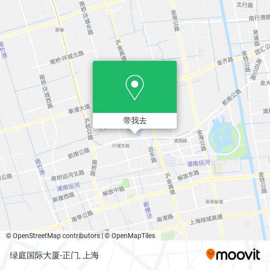 绿庭国际大厦-正门地图