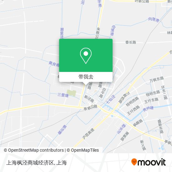 上海枫泾商城经济区地图
