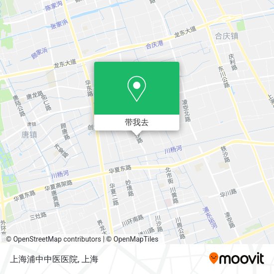 上海浦中中医医院地图