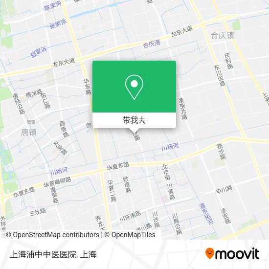 上海浦中中医医院地图