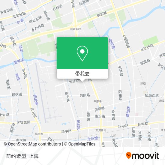 简约造型地图