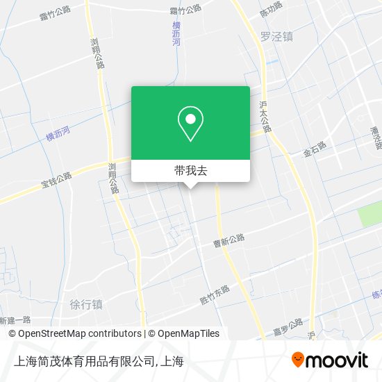 上海简茂体育用品有限公司地图