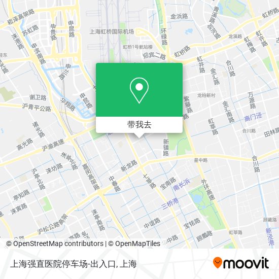 上海强直医院停车场-出入口地图