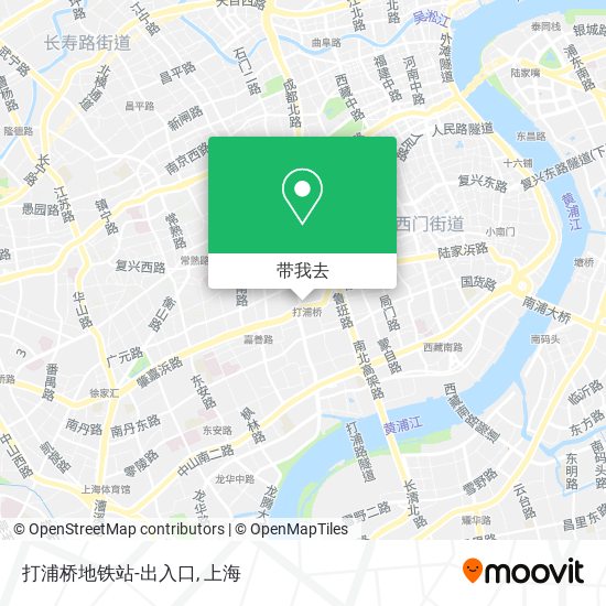 打浦桥地铁站-出入口地图