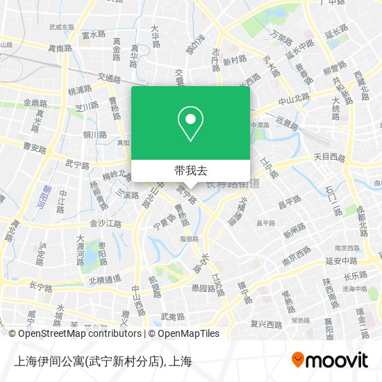 上海伊间公寓(武宁新村分店)地图