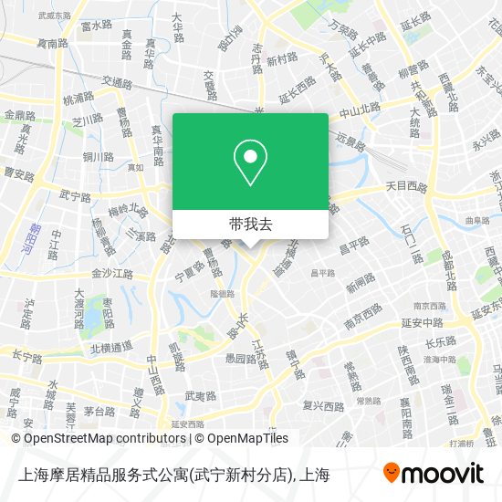 上海摩居精品服务式公寓(武宁新村分店)地图